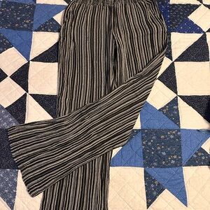 Billabong Black and White Striped Pants